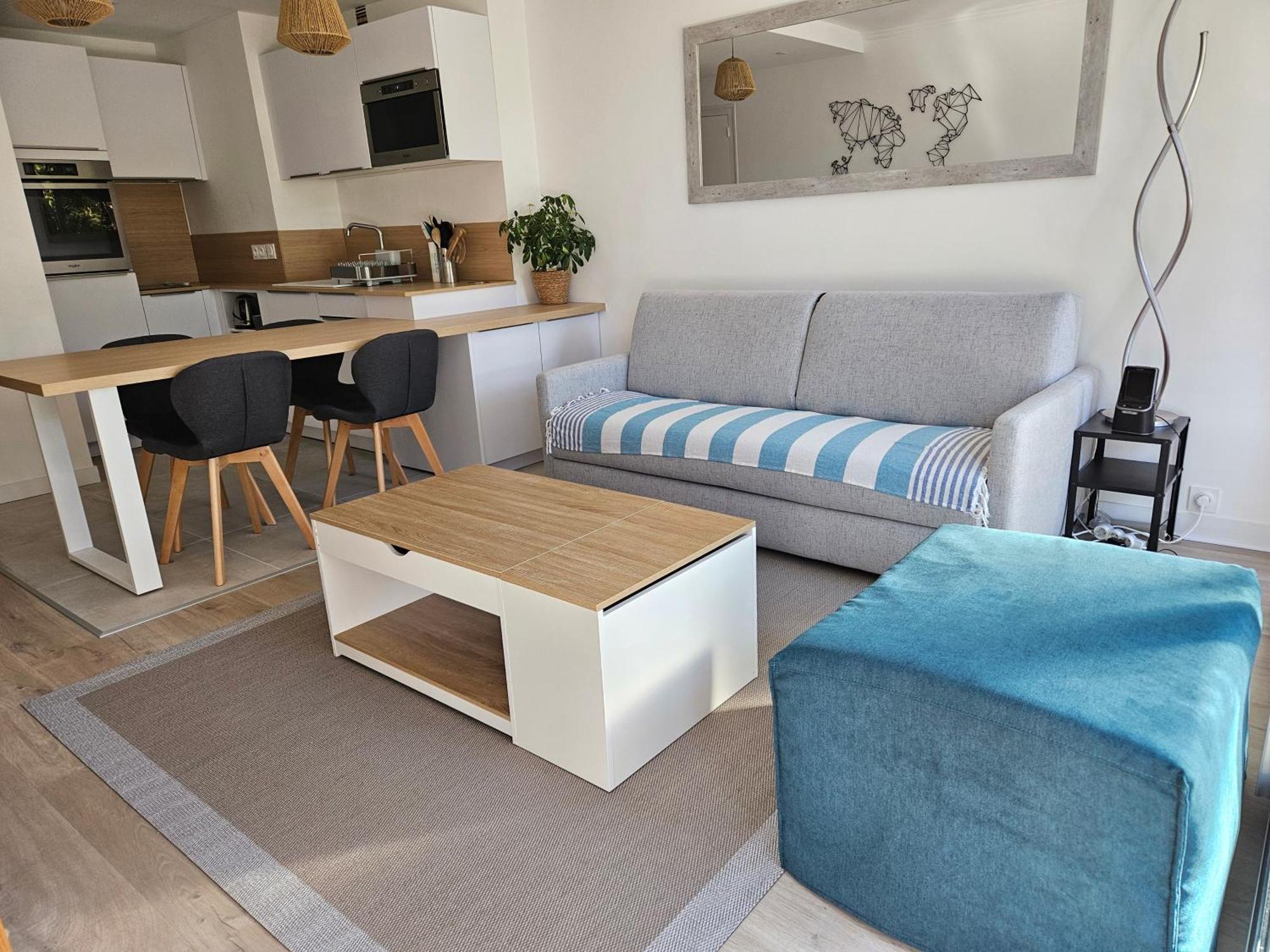La Baule Le Capitole - Studio Plage Benoit Dans Residence Face Mer מראה חיצוני תמונה