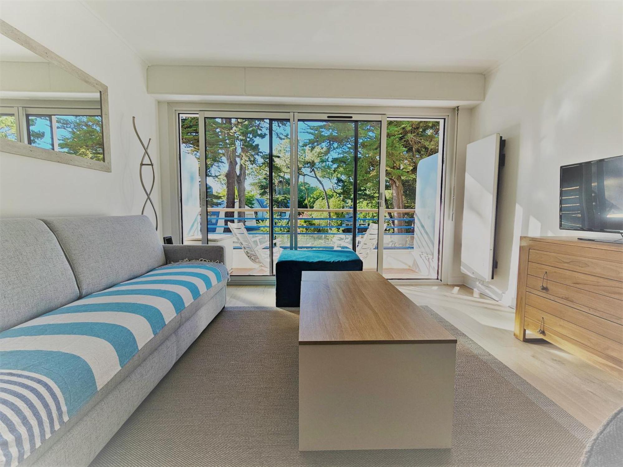 La Baule Le Capitole - Studio Plage Benoit Dans Residence Face Mer מראה חיצוני תמונה